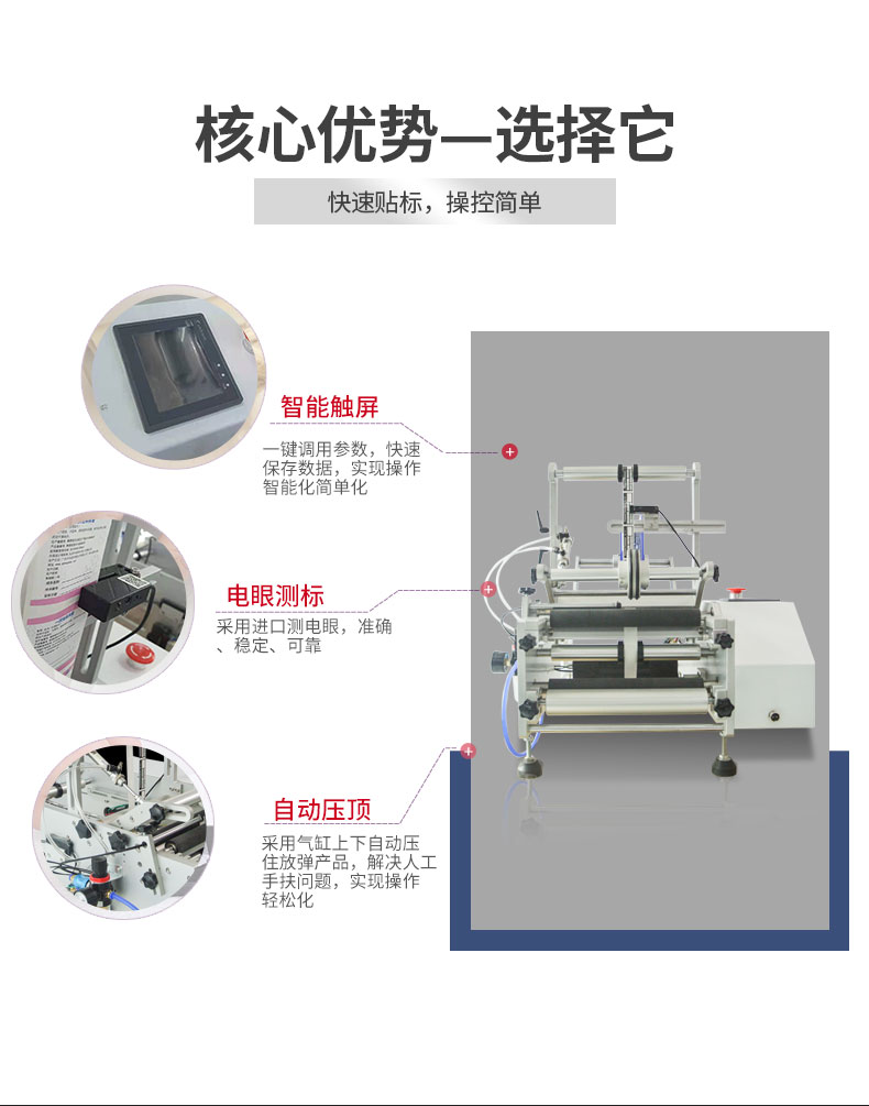 半自動(dòng)圓瓶貼標(biāo)機(jī)